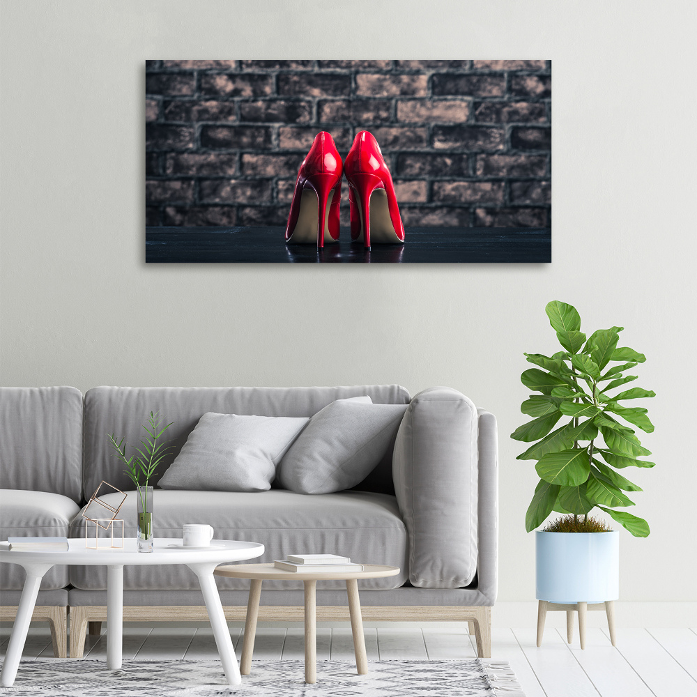 Canvas wall art Red heels