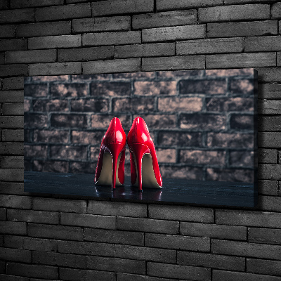 Canvas wall art Red heels