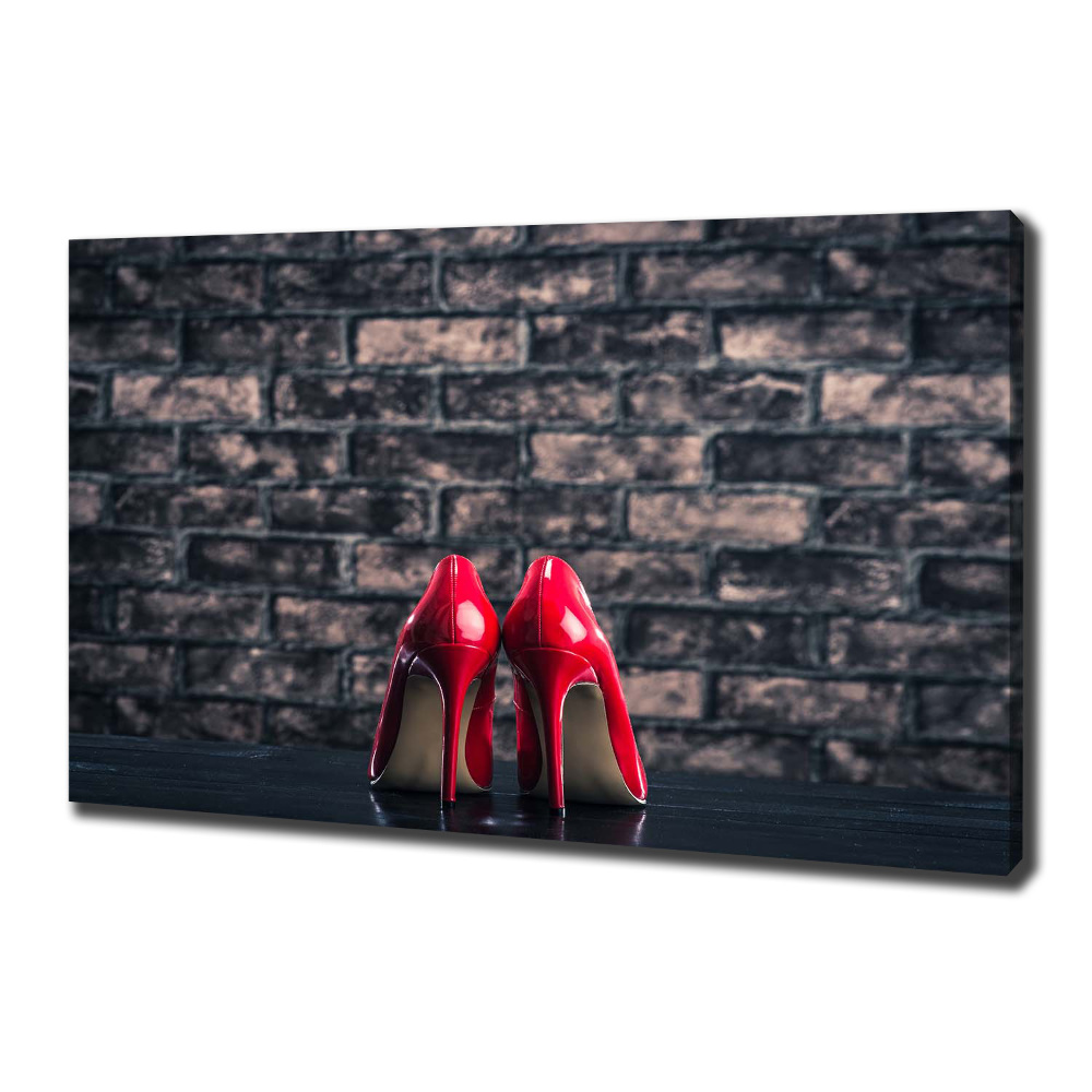 Canvas wall art Red heels