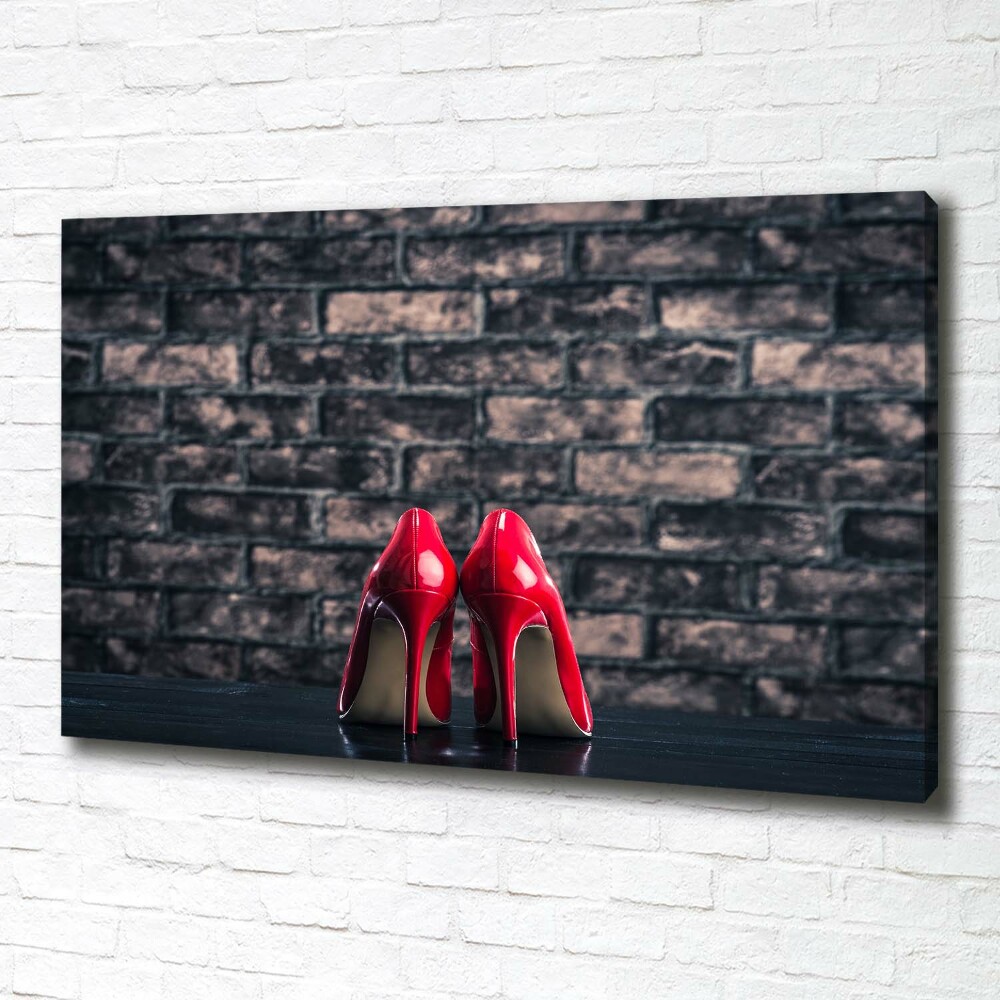 Canvas wall art Red heels