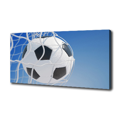 Canvas wall art Ball in the goal