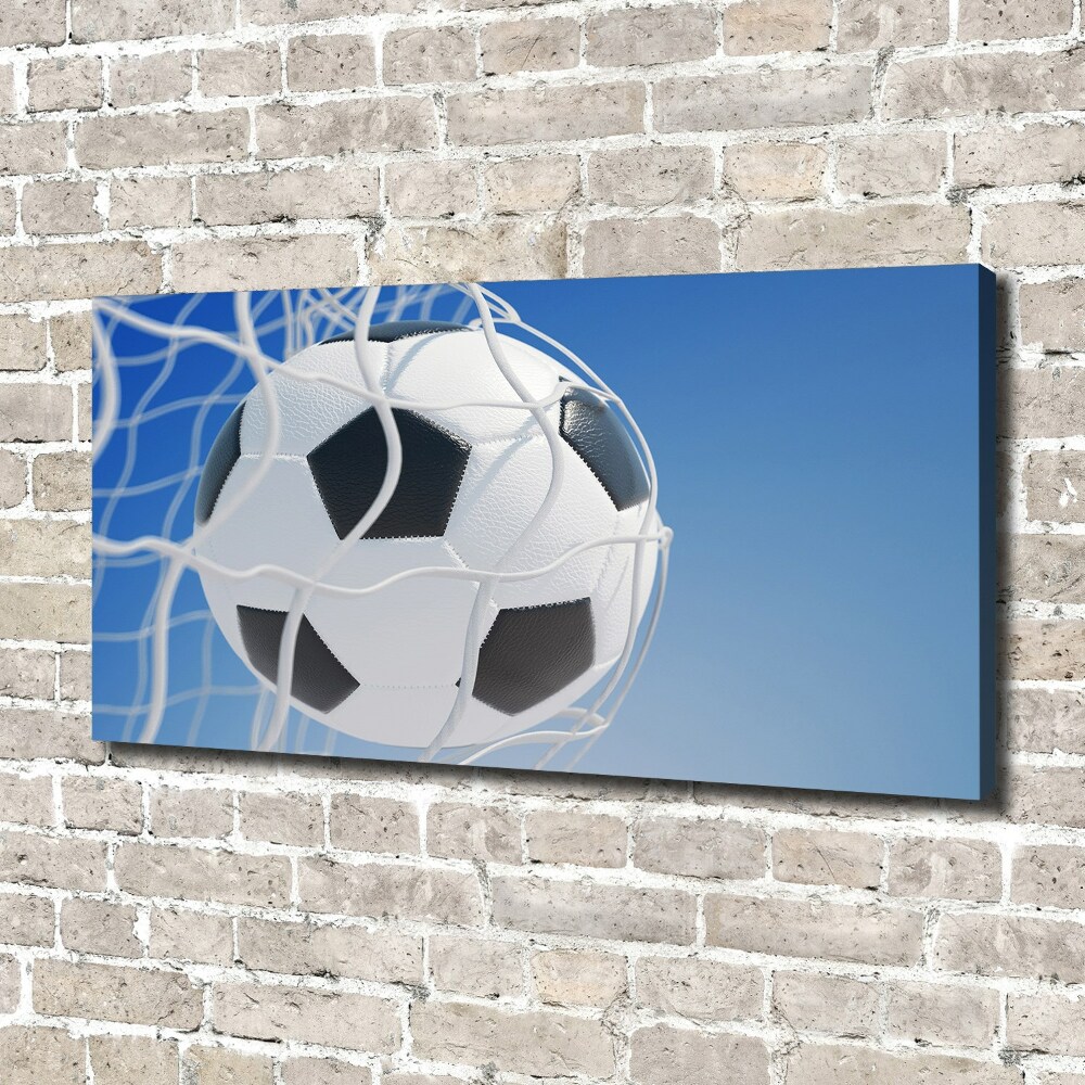 Canvas wall art Ball in the goal