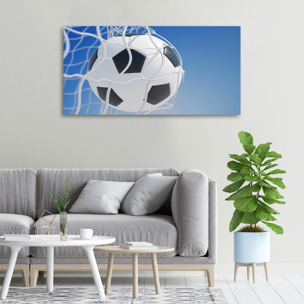 Canvas wall art Ball in the goal