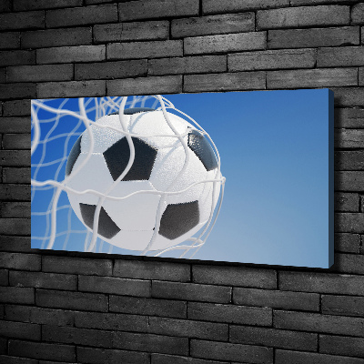 Canvas wall art Ball in the goal