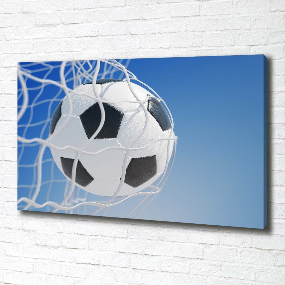 Canvas wall art Ball in the goal