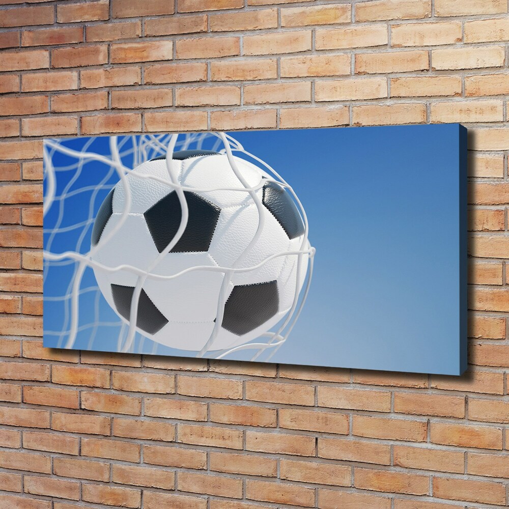 Canvas wall art Ball in the goal