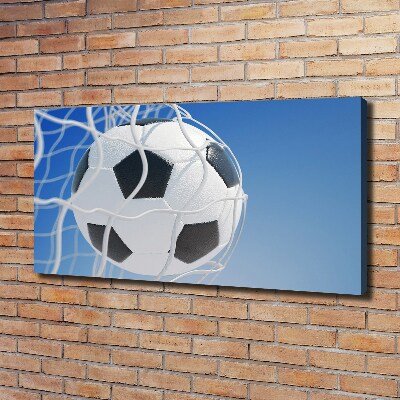 Canvas wall art Ball in the goal