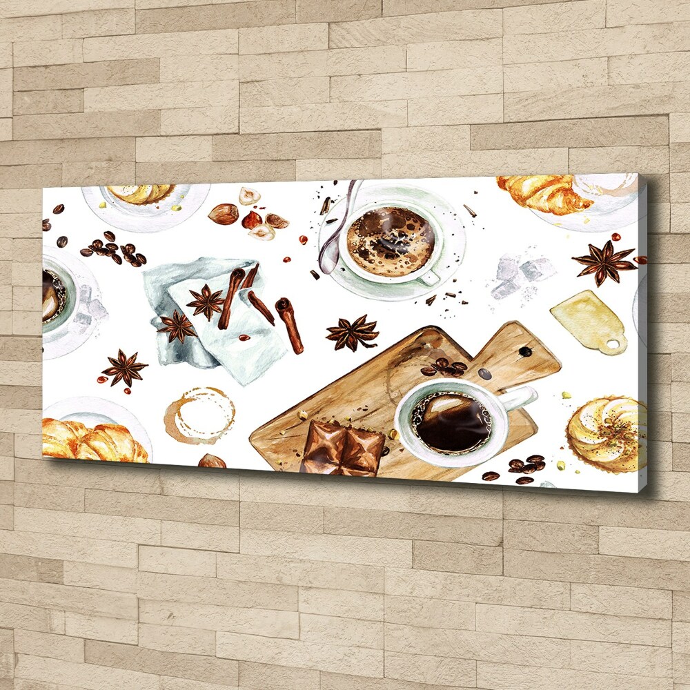 Canvas wall art Morning coffee