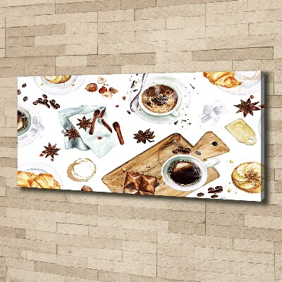 Canvas wall art Morning coffee