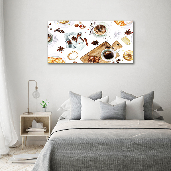 Canvas wall art Morning coffee