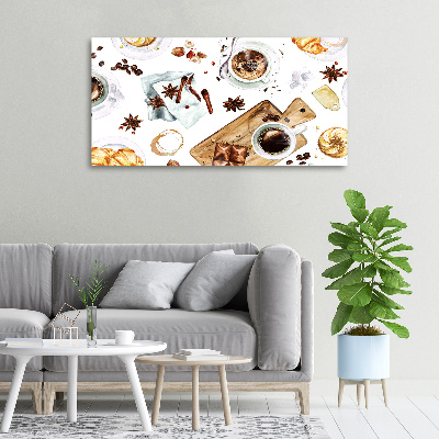 Canvas wall art Morning coffee