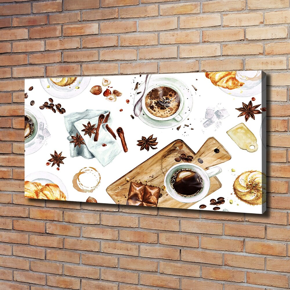 Canvas wall art Morning coffee