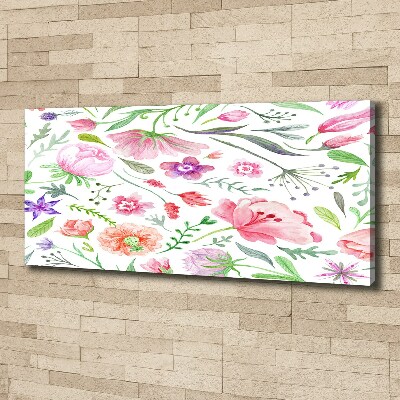 Canvas wall art Floral pattern