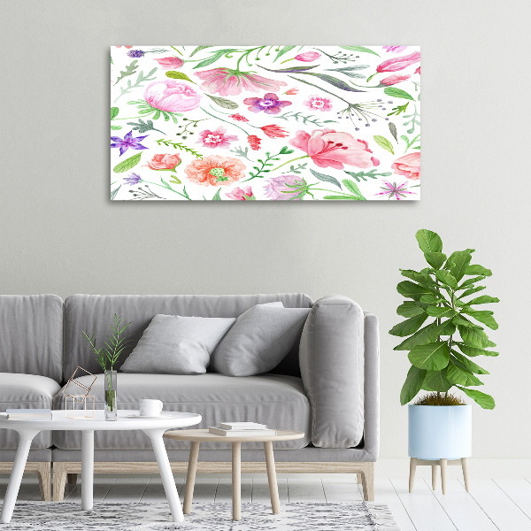 Canvas wall art Floral pattern