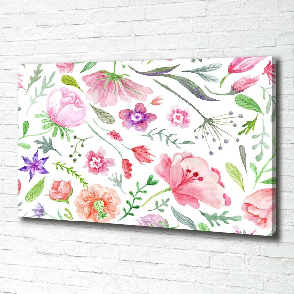 Canvas wall art Floral pattern