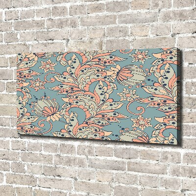 Canvas wall art Ethnic flowers