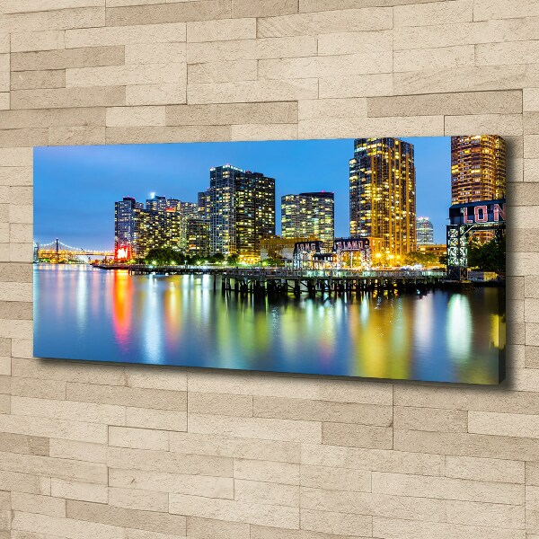 Canvas wall art New York at night