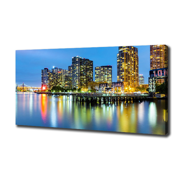 Canvas wall art New York at night