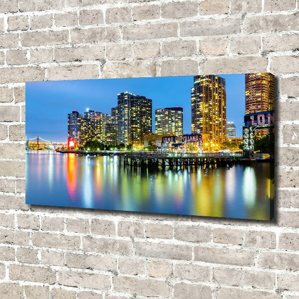 Canvas wall art New York at night