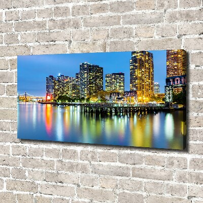 Canvas wall art New York at night