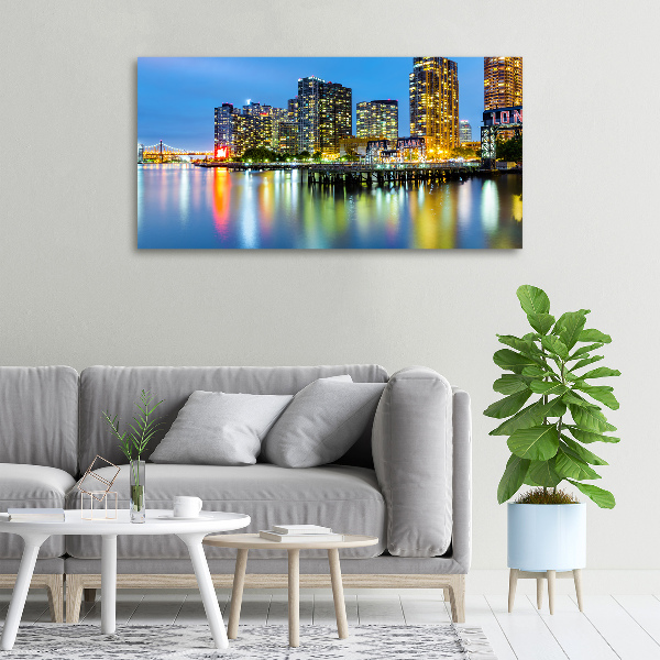 Canvas wall art New York at night