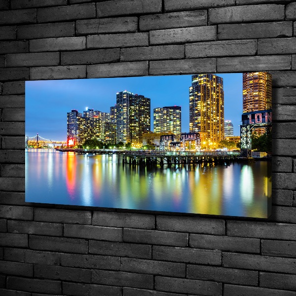 Canvas wall art New York at night