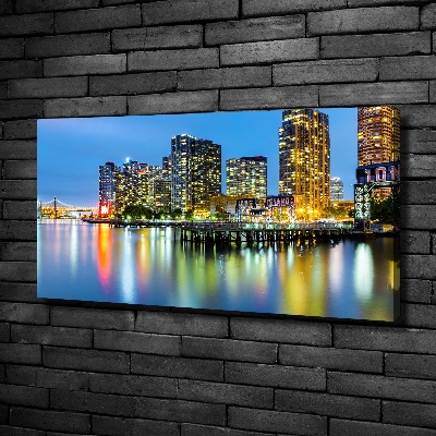 Canvas wall art New York at night