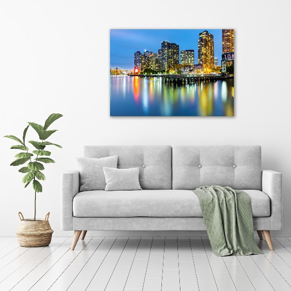 Canvas wall art New York at night