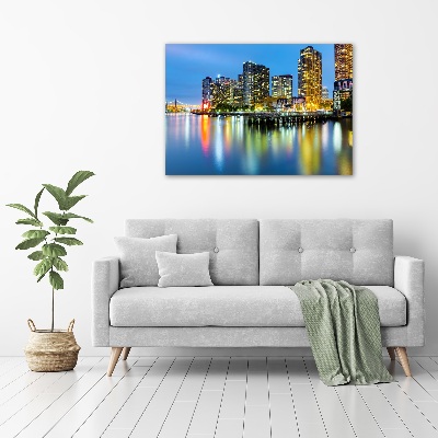 Canvas wall art New York at night