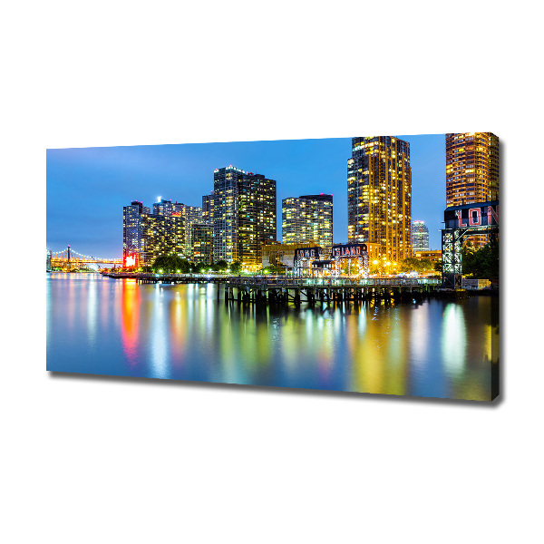 Canvas wall art New York at night