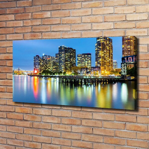 Canvas wall art New York at night