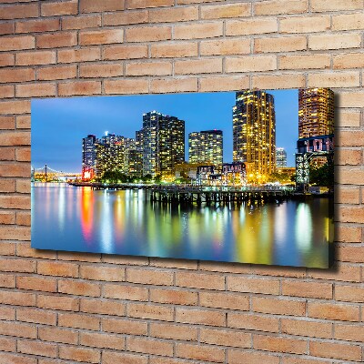 Canvas wall art New York at night