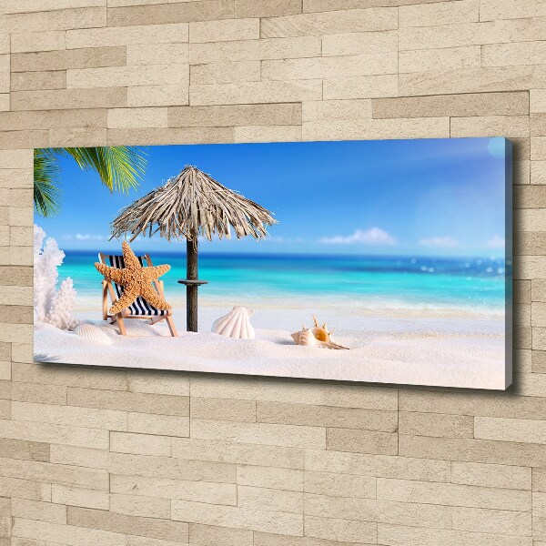 Canvas wall art Holidays on the beach