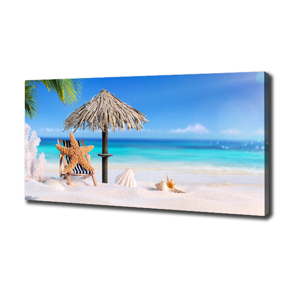 Canvas wall art Holidays on the beach