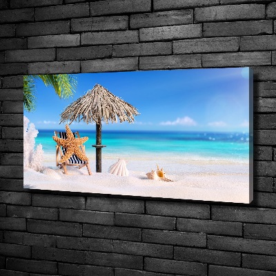 Canvas wall art Holidays on the beach