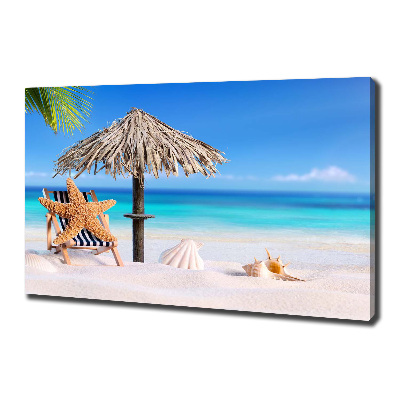 Canvas wall art Holidays on the beach