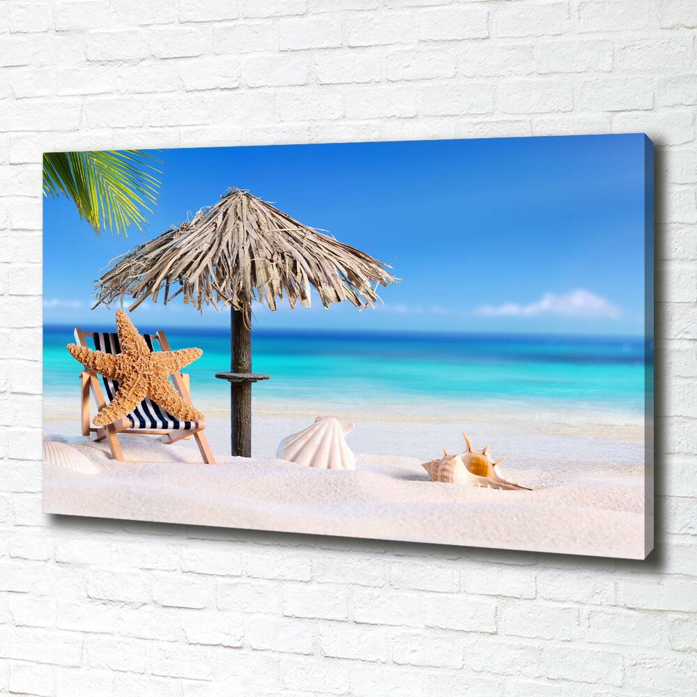 Canvas wall art Holidays on the beach