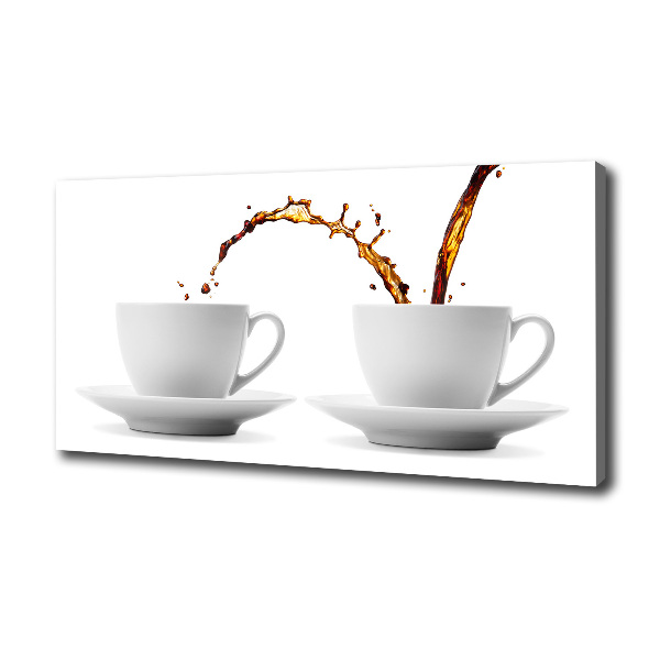 Canvas wall art Pouring coffee