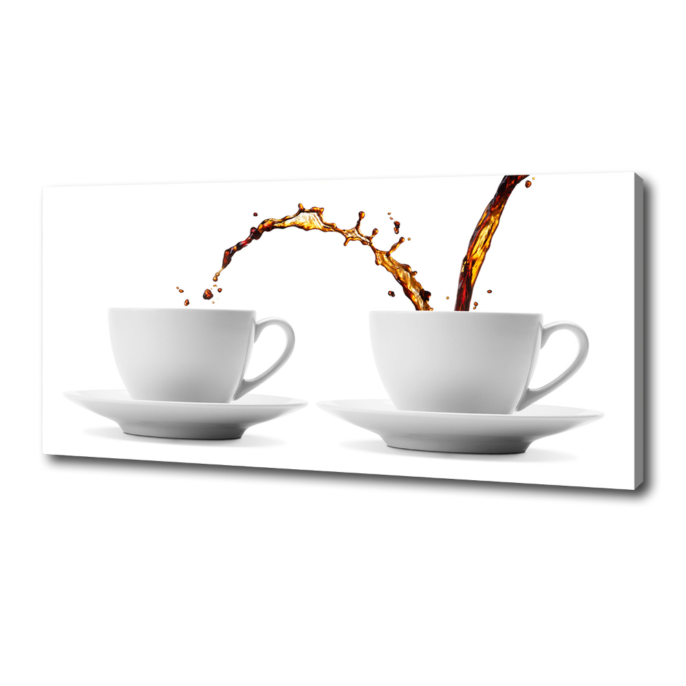 Canvas wall art Pouring coffee