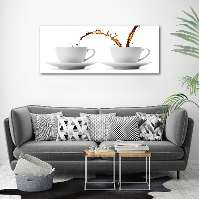 Canvas wall art Pouring coffee