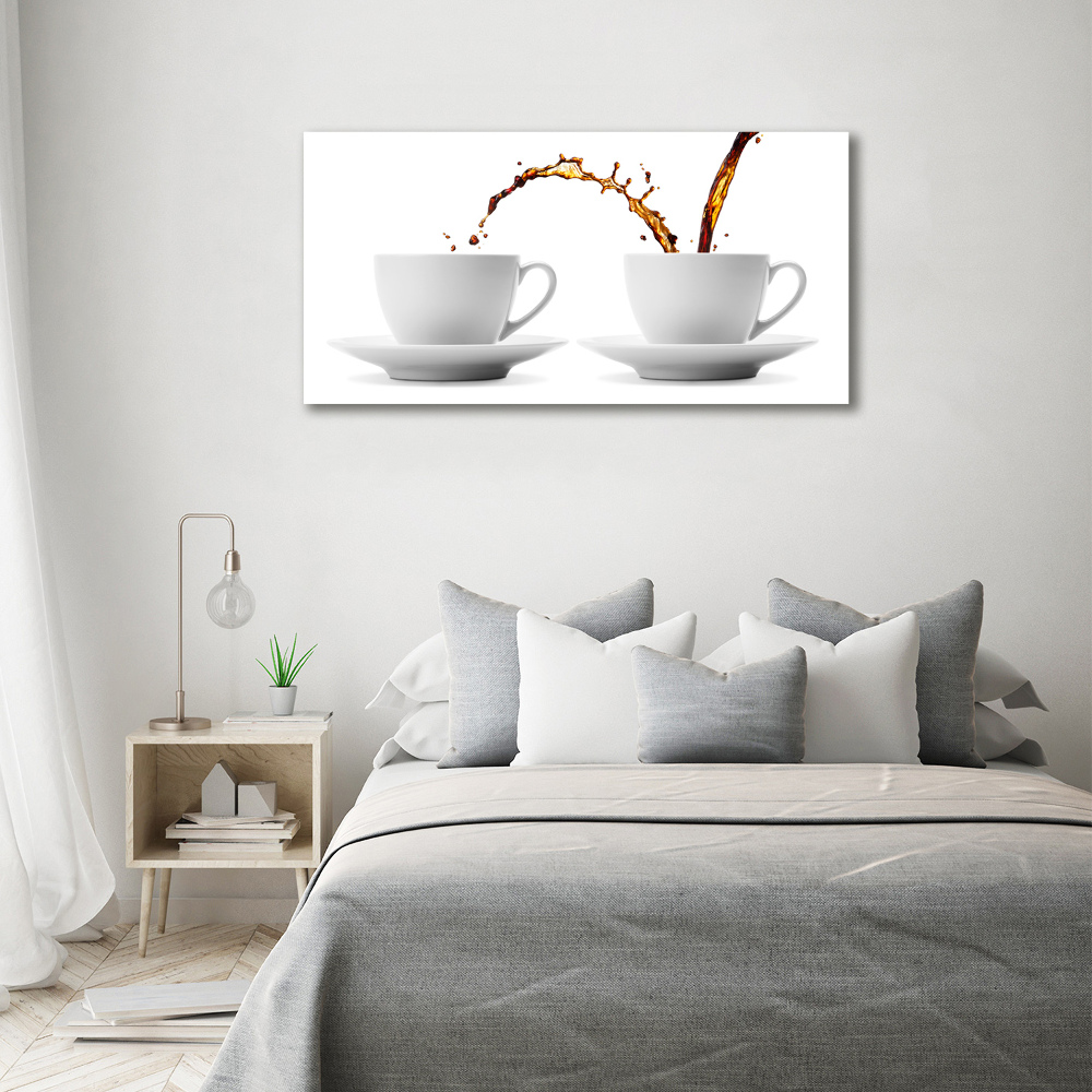 Canvas wall art Pouring coffee