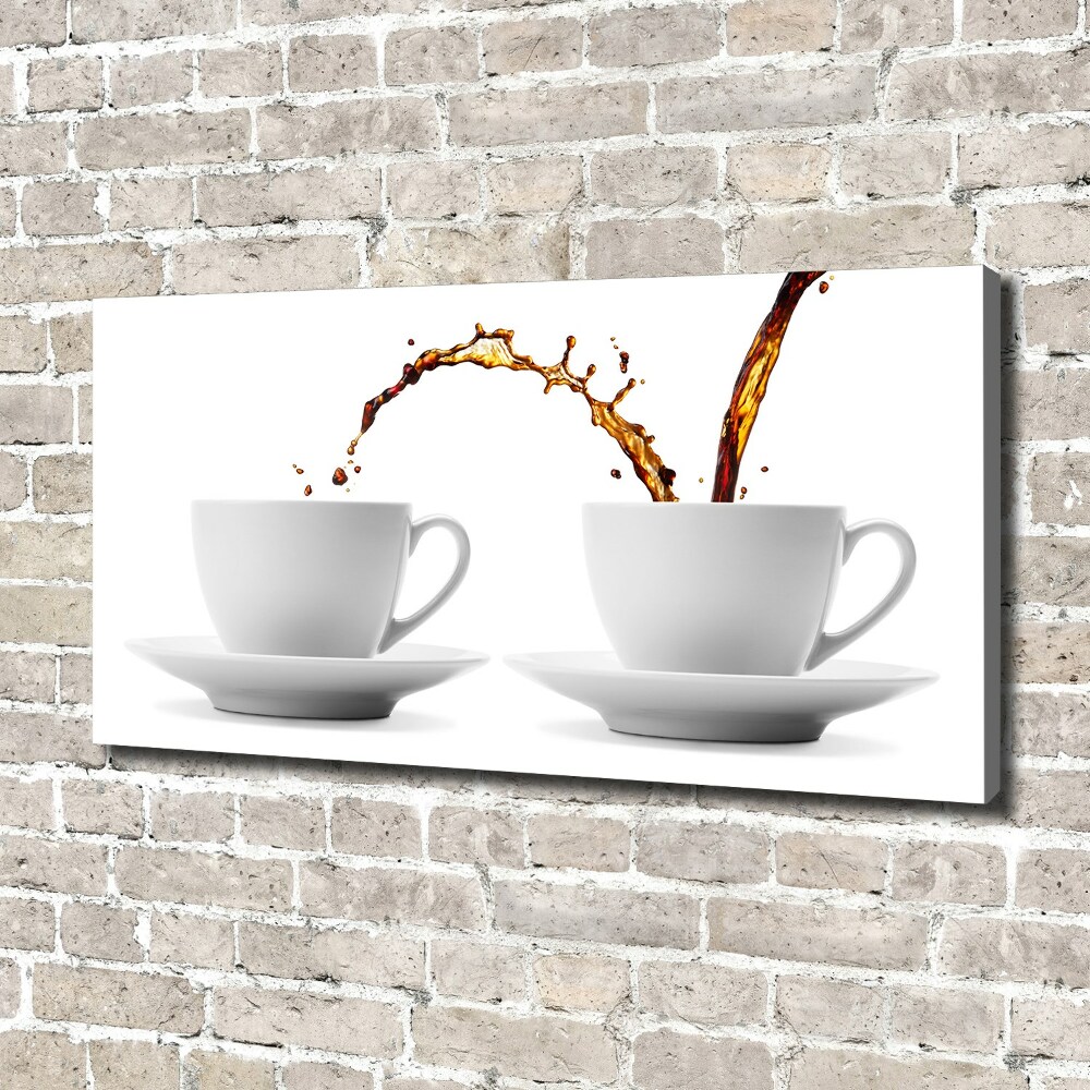 Canvas wall art Pouring coffee