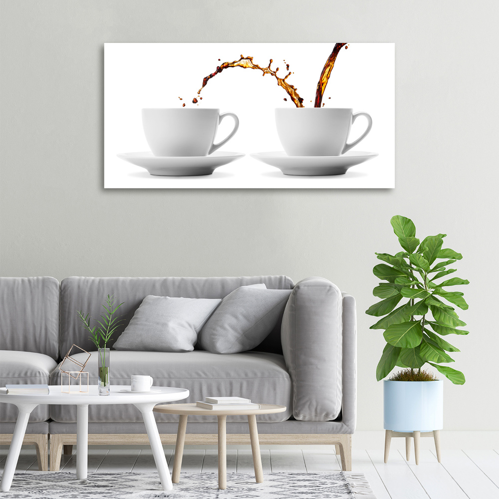 Canvas wall art Pouring coffee