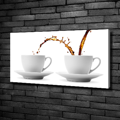 Canvas wall art Pouring coffee