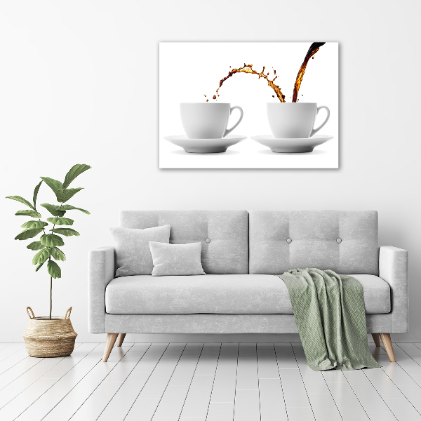 Canvas wall art Pouring coffee