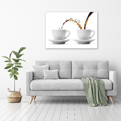 Canvas wall art Pouring coffee