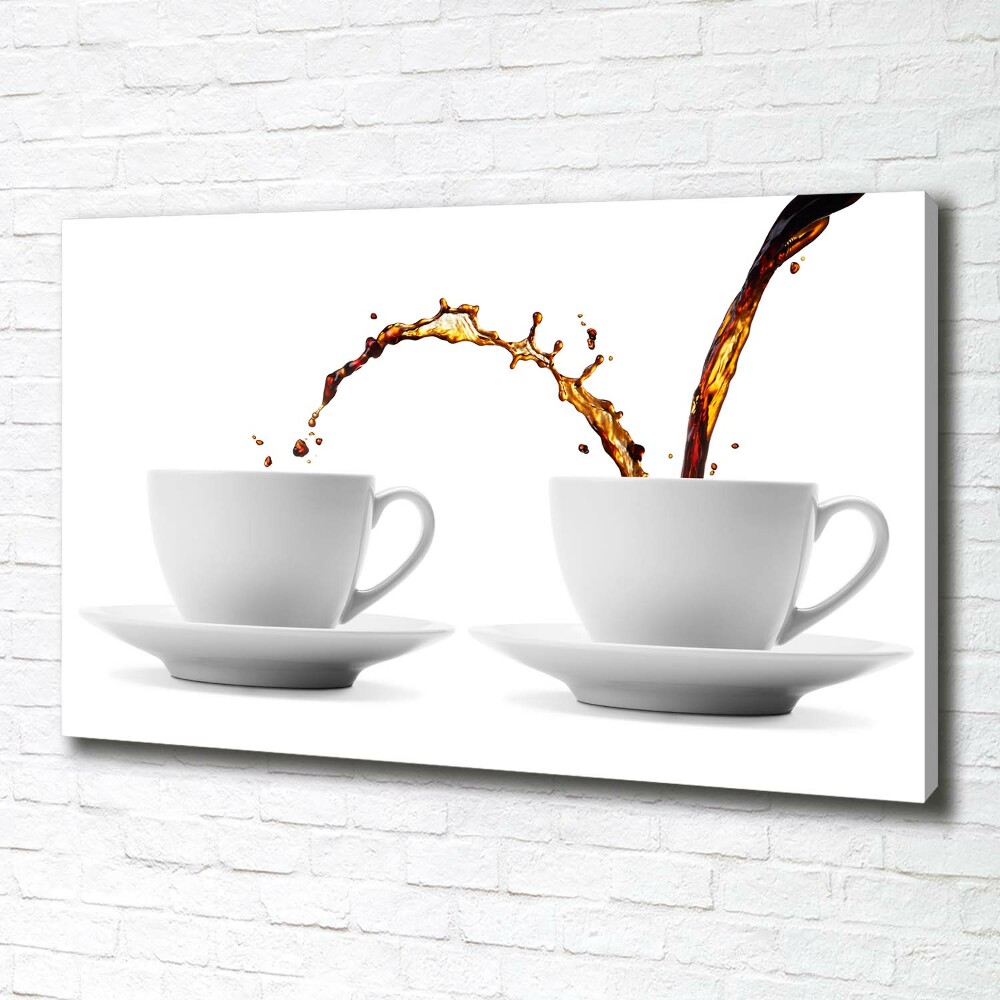 Canvas wall art Pouring coffee