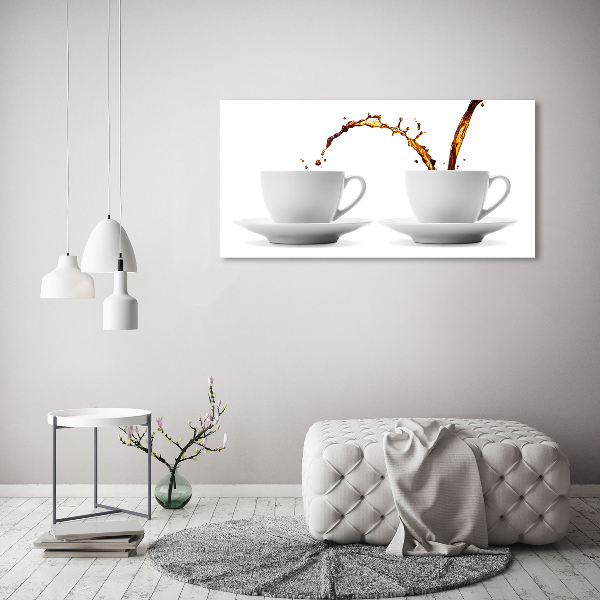 Canvas wall art Pouring coffee