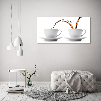 Canvas wall art Pouring coffee