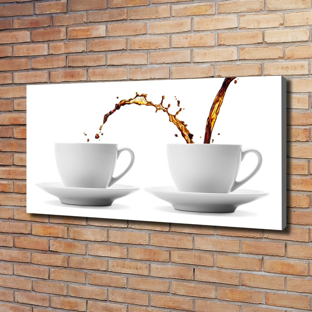 Canvas wall art Pouring coffee